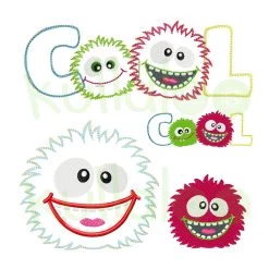 Stickappliaktionen-Datei „COOLE KULLER“ 13x18