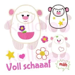 Stickdatei Schäfchen „LARI & LARS“ 13x18