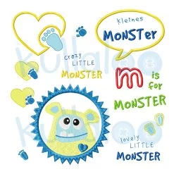 Stickdateien Baby-Monster 10x10