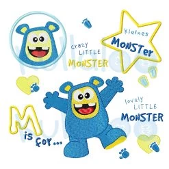 Stickmonster Junge 10x10