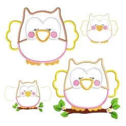 Stickmotive Eulen „KULLA“ Applis 13x18