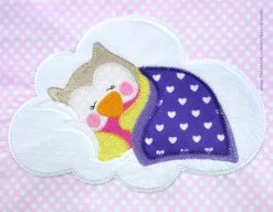 Stickapplikationen Set Eule „KULLA“ Auf Wolke 13x18 7 Stickapplikationen Set Eule „KULLA“ Auf Wolke 13x18 -Kullaloo 3 stickapplikationen eule auf wolke