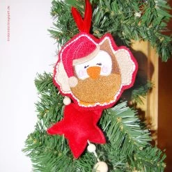 Stickdatei Set Eule „KULLA“ Mit Mütze 10x10 -Kullaloo 4 stickdatei set kulla weihnachtsmannmuetze anhaenger