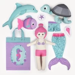 "UNDERWATER TALES" Cut & Sew Panel Stoff Meerjungfrau -Kullaloo 62165 cutandsew baumwolle panel stoff meerjungfrau 0 naehergebnisse bgbeige 1