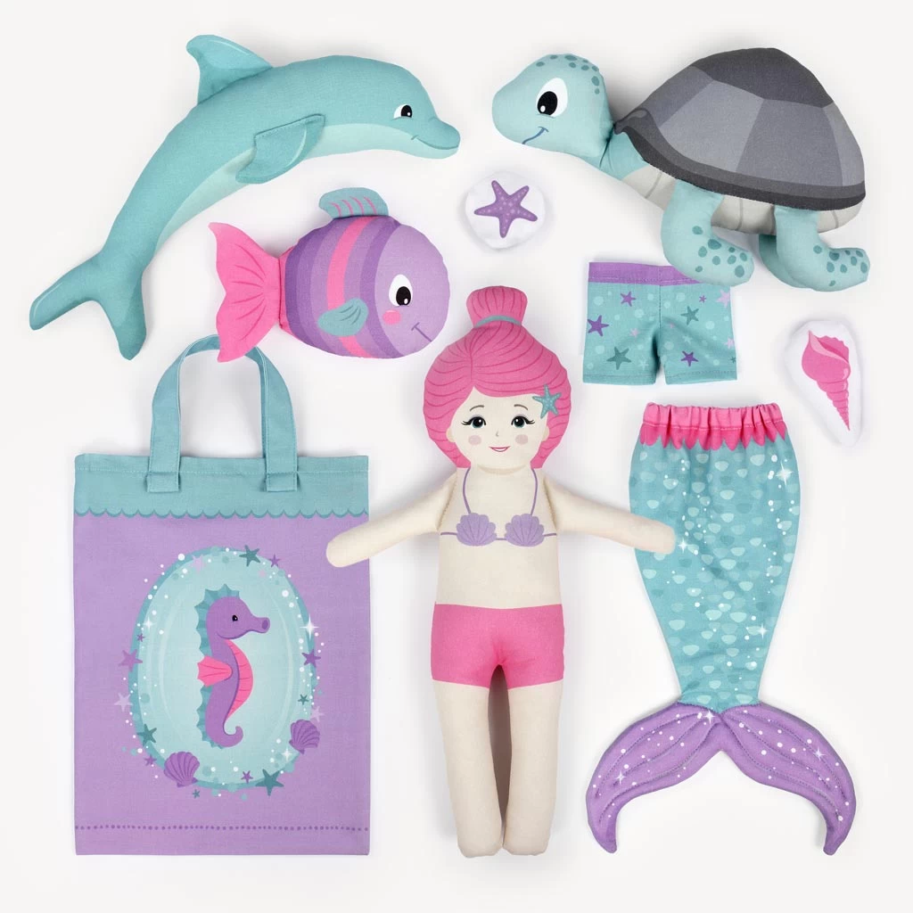 Cut And Sew Set Mit 3 Panels: "UNDERWATER TALES", "HORSE LOVE" Und "HAPPY FARM" 2 Cut And Sew Set Mit 3 Panels: "UNDERWATER TALES", "HORSE LOVE" Und "HAPPY FARM" – Bild 2