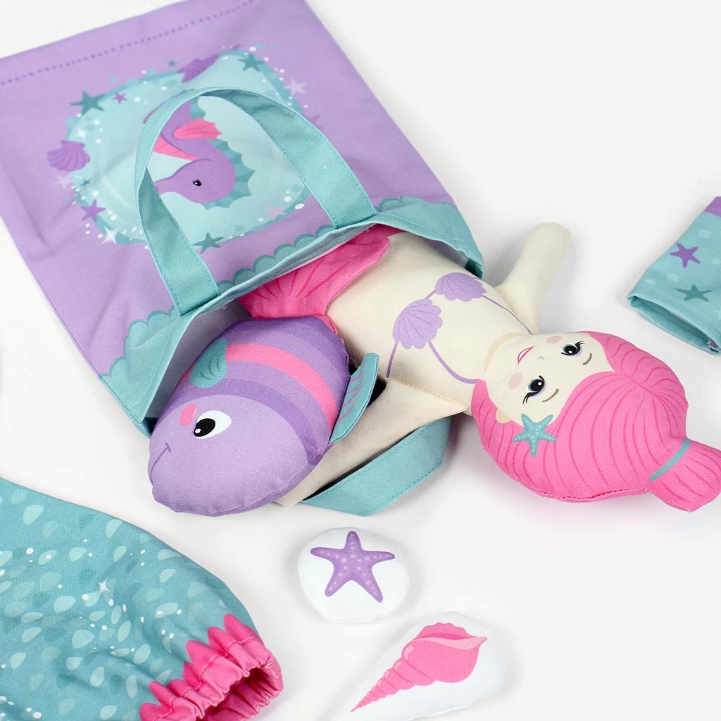 Cut And Sew Set Mit 3 Panels: "UNDERWATER TALES", "HORSE LOVE" Und "HAPPY FARM" 5 Cut And Sew Set Mit 3 Panels: "UNDERWATER TALES", "HORSE LOVE" Und "HAPPY FARM" – Bild 5