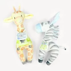 Stoff Paneele Cut & Sew 3er Set: "DINO FRIENDS", "HAPPY FARM" Und "CRAZY SAFARI" -Kullaloo 62167 cutandsew panel pluesch treeebird crazy safari 9