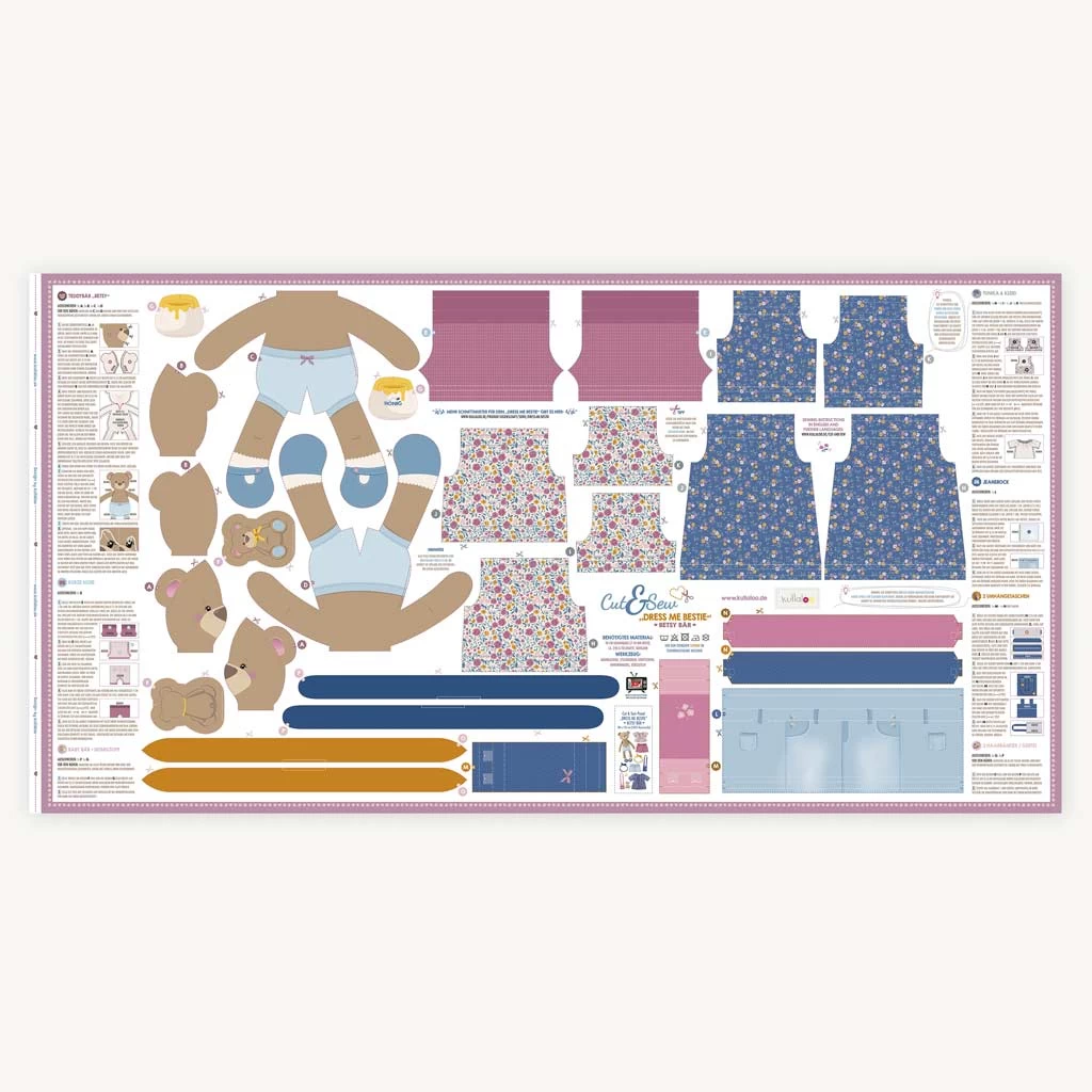 "Dress Me Besties" Im Doppelpack: Anziehpuppen Nähen Mit Cut & Sew BETSY BÄR & "EDDY ELEFANT 9 "Dress Me Besties" Im Doppelpack: Anziehpuppen Nähen Mit Cut & Sew BETSY BÄR & "EDDY ELEFANT – Bild 9