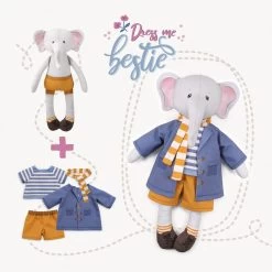 Elefanten Puppe Zum Anziehen Nähen Mit Cut & Sew Stoffpaneel "Dress Me Bestie" EDDY ELEFANT 12 Elefanten Puppe Zum Anziehen Nähen Mit Cut & Sew Stoffpaneel "Dress Me Bestie" EDDY ELEFANT -Kullaloo 62169 puppe zum anziehen dressmebestie eddy elefant 5 DE bgbeige