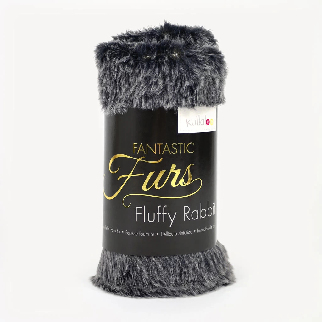 Realistisches Faux Fur Schwarz / Weiß – 12 Mm Fluffy Rabbit DIP DYE ✶ FANTASTIC Furs (B-Ware) 4 Realistisches Faux Fur Schwarz / Weiß – 12 Mm Fluffy Rabbit DIP DYE ✶ FANTASTIC Furs (B-Ware) – Bild 4