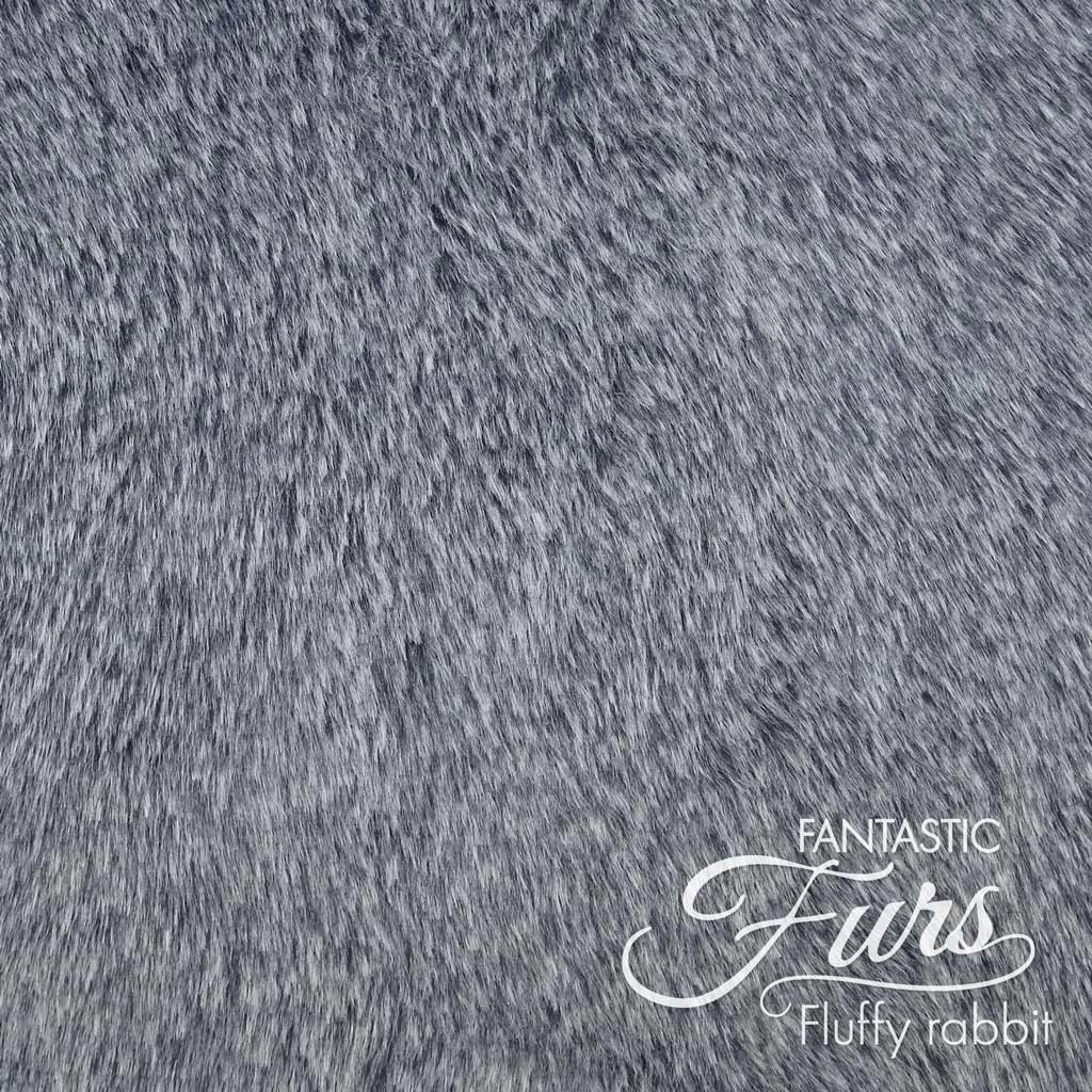 Realistisches Faux Fur Schwarz / Weiß – 12 Mm Fluffy Rabbit DIP DYE ✶ FANTASTIC Furs (B-Ware) 3 Realistisches Faux Fur Schwarz / Weiß – 12 Mm Fluffy Rabbit DIP DYE ✶ FANTASTIC Furs (B-Ware) – Bild 3