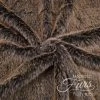 Kunstfell Zweifarbig Dunkelbraun / Braun – 12 Mm Fluffy Rabbit DIP DYE ✶ FANTASTIC Furs (B-Ware)