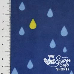 Plüschstoff Tropfen "Dreamy Drops" Dunkelblau – 1,5 Mm SuperSoft SHORTY -Kullaloo 62338 supersoft shorty prints dreamy drops 2