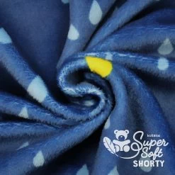 Plüschstoff Tropfen "Dreamy Drops" Dunkelblau – 1,5 Mm SuperSoft SHORTY -Kullaloo 62338 supersoft shorty prints dreamy drops 4