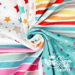 Plüschstoff "12in1" Musterprint – 1,5 Mm SuperSoft SHORTY – Panel 100 X 150 Cm -Kullaloo 62342 supersoft shorty prints 12in1 2a