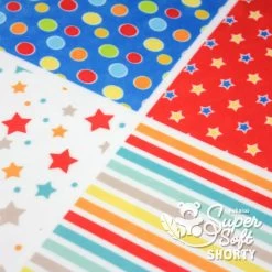 Plüschstoff "12in1" Musterprint – 1,5 Mm SuperSoft SHORTY – Panel 100 X 150 Cm -Kullaloo 62342 supersoft shorty prints 12in1 5a