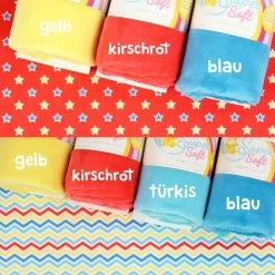 Plüschstoff "12in1" Musterprint – 1,5 Mm SuperSoft SHORTY – Panel 100 X 150 Cm -Kullaloo 62342 supersoft shorty prints 12in1 kombistoff 4