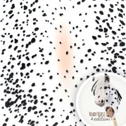 Hobby Horse Stoff Tigerschecke / Dalmatiner – 1,5 Mm SuperSoft SHORTY – Panel 100 X 75 Cm