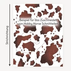 Materialpaket Hobby Horse Schecke Dunkelbraun Passend Zu Schnittmuster “HOLLY” Und "HOPE" -Kullaloo 62346 supersoft shorty hobbyhorse schecke braun 2
