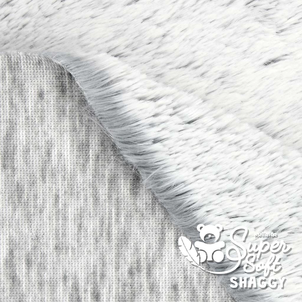 Zottelplüsch DIP DYE Grau (silber) – 15 Mm SuperSoft SHAGGY 2 Zottelplüsch DIP DYE Grau (silber) – 15 Mm SuperSoft SHAGGY – Bild 2
