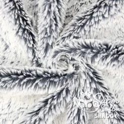 Zottelplüsch DIP DYE Dunkelgrau (aschgrau) – 15 Mm SuperSoft SHAGGY -Kullaloo 62374 supersoft shaggy dip dye ashgrey 1