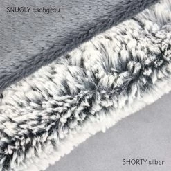 Zottelplüsch DIP DYE Dunkelgrau (aschgrau) – 15 Mm SuperSoft SHAGGY -Kullaloo 62374 supersoft shaggy dip dye ashgrey 5