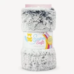 Pinguin Kissen Nähen Mit Stoffpaket “PEPPA” -Kullaloo 62374 supersoft shaggy dip dye ashgrey banderole bgbeige