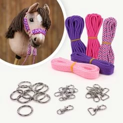 Hobby Horse Halfter Materialset Lila/pink (ohne Anleitung)
