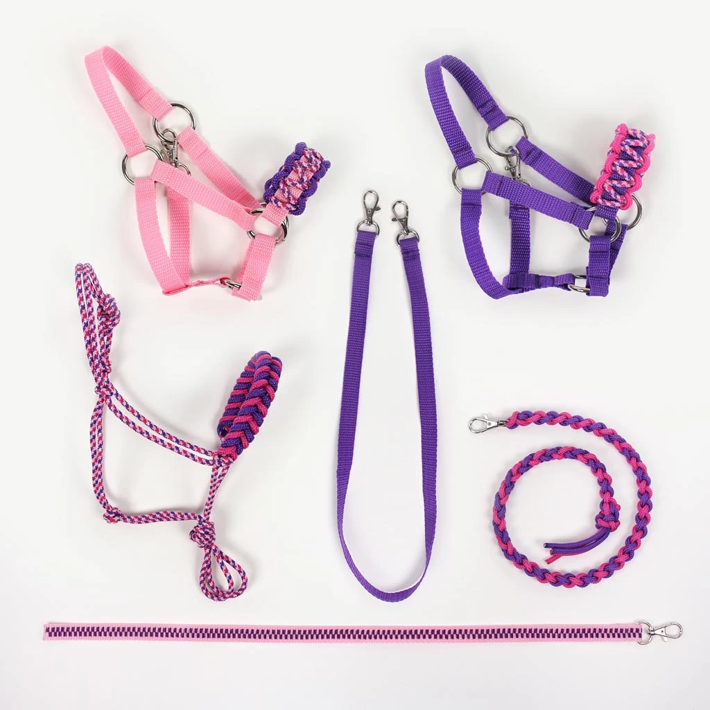 Hobby Horse Halfter Materialset Lila/pink (ohne Anleitung) 6 Hobby Horse Halfter Materialset Lila/pink (ohne Anleitung) – Bild 6