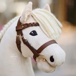 Trense Hobby Horse Selber Machen ◆GOLD EDITION◆: Materialset Mit Braunem Leder (ohne Anleitung) -Kullaloo 62774 hobby horse trense materialset braun gold edition 4