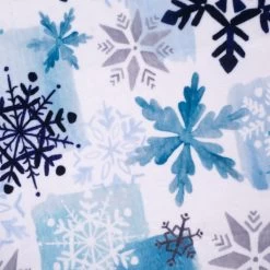 Stoff Des Monats Dezember - SHANNON Plüsch Snowfall Digital Cuddle® Navy