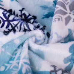 Stoff Des Monats Dezember - SHANNON Plüsch Snowfall Digital Cuddle® Navy -Kullaloo Snowfall Navy 3 of 4