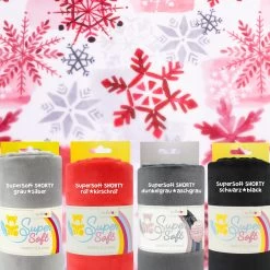 Stoff Des Monats Dezember - SHANNON Plüsch Snowfall Digital Cuddle® Scarlet 9 Stoff Des Monats Dezember - SHANNON Plüsch Snowfall Digital Cuddle® Scarlet -Kullaloo Snowfall Scarlet Banderolen 1 of 1