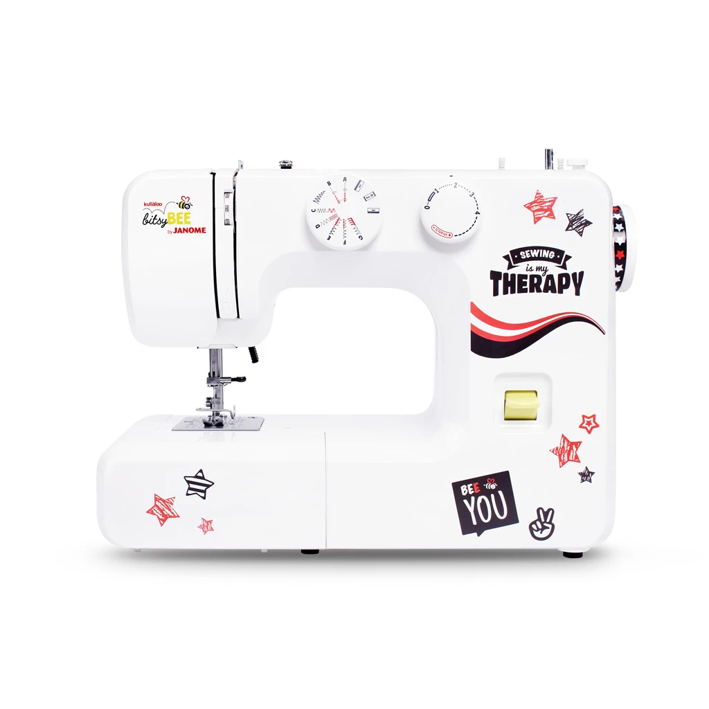 Anfänger Nähmaschine "kullaloo BitsyBEE" By JANOME Mit Nähset Und Aufklebern (auch Zum Jersey Nähen Geeignet!) – Messemodell 7 Anfänger Nähmaschine "kullaloo BitsyBEE" By JANOME Mit Nähset Und Aufklebern (auch Zum Jersey Nähen Geeignet!) – Messemodell – Bild 7