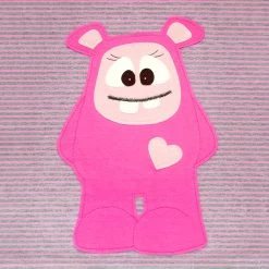 Applikationsvorlagen Set Drei Monster -Kullaloo applikationsvorlage monster maedchen