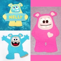 Applikationsvorlagen Set Drei Monster