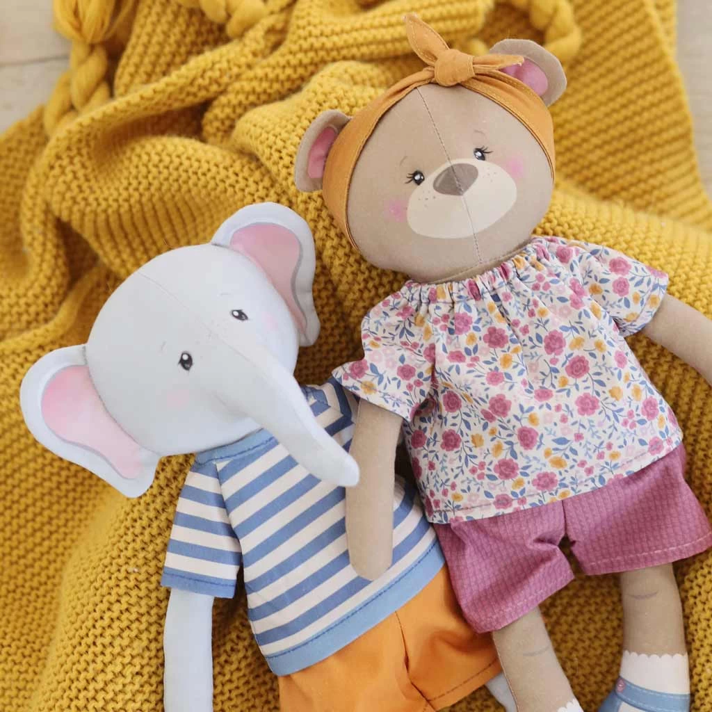 "Dress Me Besties" Im Doppelpack: Anziehpuppen Nähen Mit Cut & Sew BETSY BÄR & "EDDY ELEFANT 7 "Dress Me Besties" Im Doppelpack: Anziehpuppen Nähen Mit Cut & Sew BETSY BÄR & "EDDY ELEFANT – Bild 7