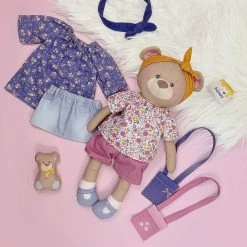 Teddy Anziehpuppe Nähen Mit Cut & Sew Stoffpaneel "Dress Me Bestie" BETSY BÄR -Kullaloo cut and sew panel dressmebestie teddy bear 6