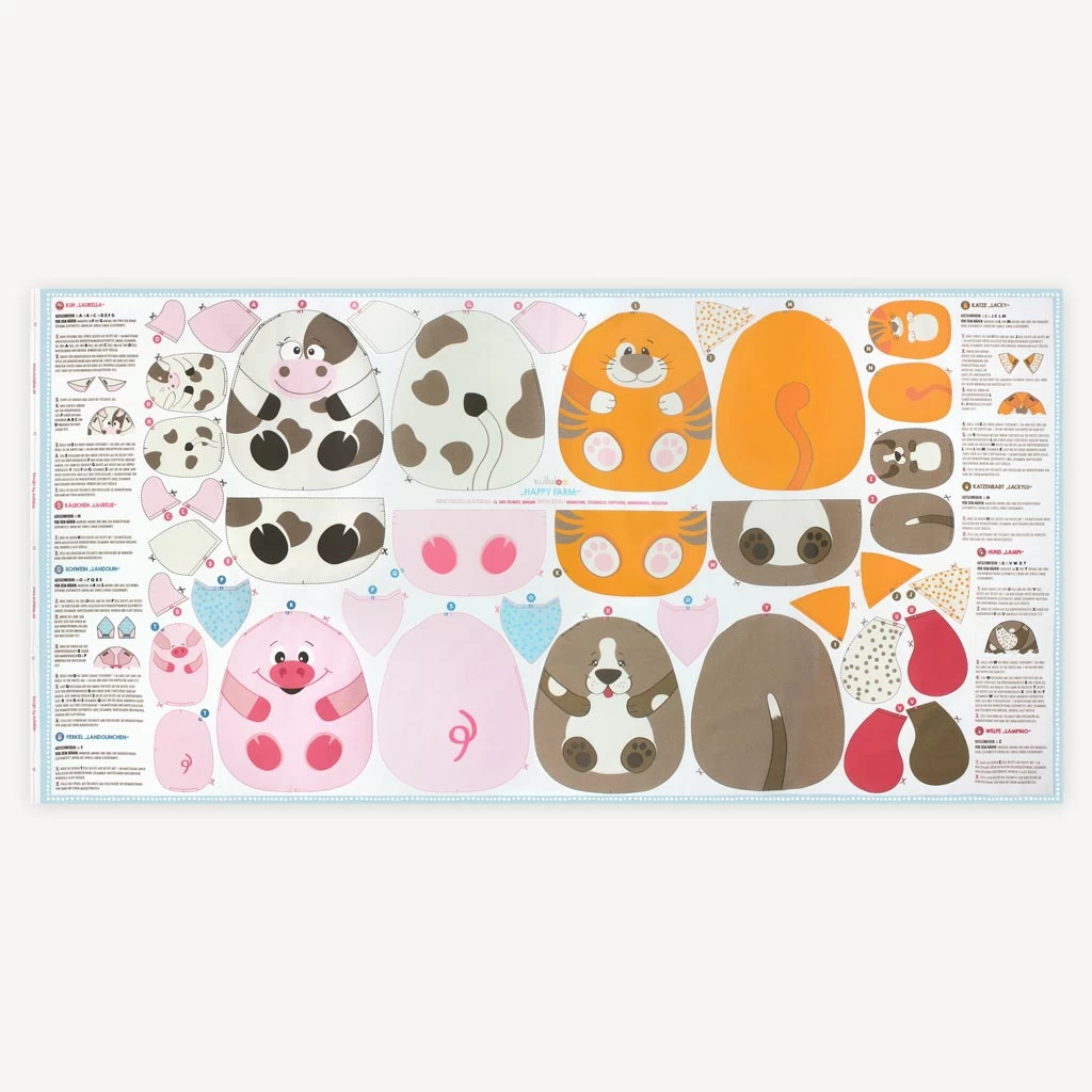 "HAPPY FARM" Bauernhoftiere Als Cut & Sew Panel Auf Baumwolle 10 "HAPPY FARM" Bauernhoftiere Als Cut & Sew Panel Auf Baumwolle – Bild 10