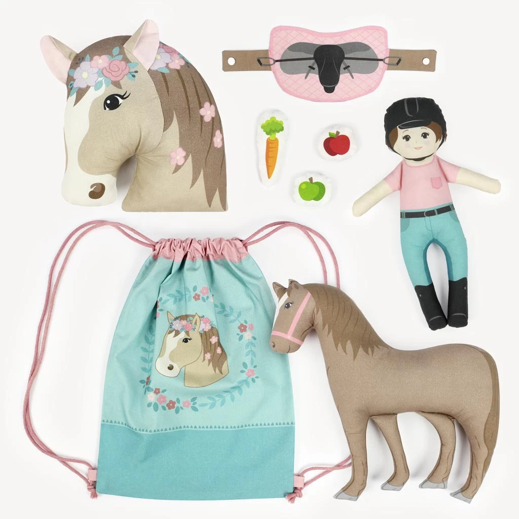 Stoffpaneele Im 3er Set: Cut & Sew "DINO FRIENDS", "HORSE LOVE" Und "HAPPY FARM" 3 Stoffpaneele Im 3er Set: Cut & Sew "DINO FRIENDS", "HORSE LOVE" Und "HAPPY FARM" – Bild 3