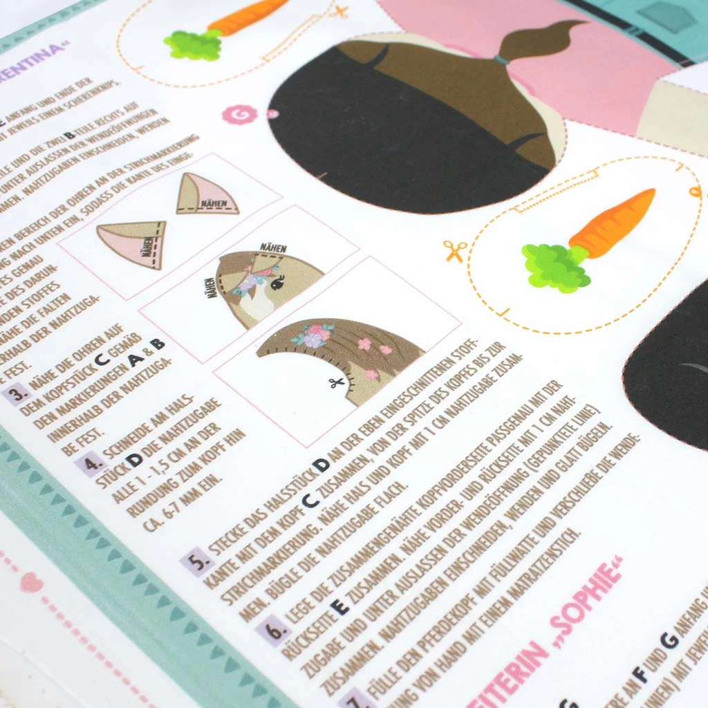 "HORSE LOVE" Pferde Cut & Sew Stoff Panel Auf Baumwolle 2 "HORSE LOVE" Pferde Cut & Sew Stoff Panel Auf Baumwolle – Bild 2