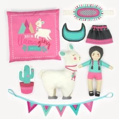 Kullaloo -Kullaloo cut and sew stoffpanel baumwolle lama 2