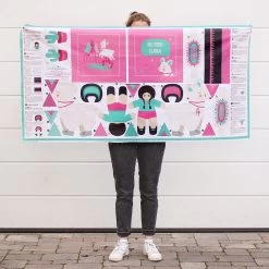 "JUST BE LLAMAZING" Lama Cut & Sew Stoffpanel Auf Baumwolle -Kullaloo cut and sew stoffpanel baumwolle lama 4