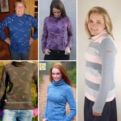 Rollkragen Shirt Nähen Für Damen Und Kinder: Doppel-eBook „RENATE“ -Kullaloo damen langarmshirt naehen probenaehergebnisse 2 1