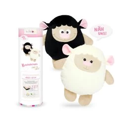 Doppel-Nähset Kuscheltier Schaf "LARI" In Weiß Und Schwarz + Schnitt