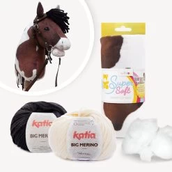 Materialpaket Hobby Horse Schecke Dunkelbraun Passend Zu Schnittmuster “HOLLY” Und "HOPE"