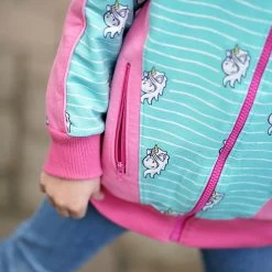 Kinderjacke Nähen Mit Schnittmuster Sweatjacke "BERND" -Kullaloo einhorn stoff jacke 3 1