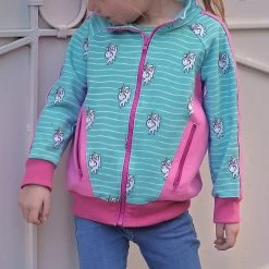 Schnittmuster Sweatshirtjacke "BERND" Für Damen Und Kinder 18 Schnittmuster Sweatshirtjacke "BERND" Für Damen Und Kinder -Kullaloo einhorn stoff jacke 4