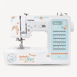 Computer Nähmaschine Für Einsteiger & Fortgeschrittene: Brother FS40s Kullaloo Edition, Inkl. Nähset & Stickern -Kullaloo elektrische naehmaschine anfaenger und fortgeschrittene brother FS40s 4 bgbeige