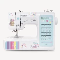 Computer Nähmaschine Für Einsteiger & Fortgeschrittene: Brother FS40s Kullaloo Edition, Inkl. Nähset & Stickern -Kullaloo elektronische naehmaschine naehanfaenger und fortgeschrittene FS40s 5 bgbeige